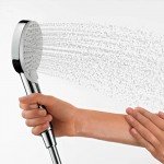 Душевая система наружного монтажа Hansgrohe Vernis Shape 230 Showerpipe Reno Ecosmart 26289000